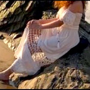 Long Lace cotton summer dress